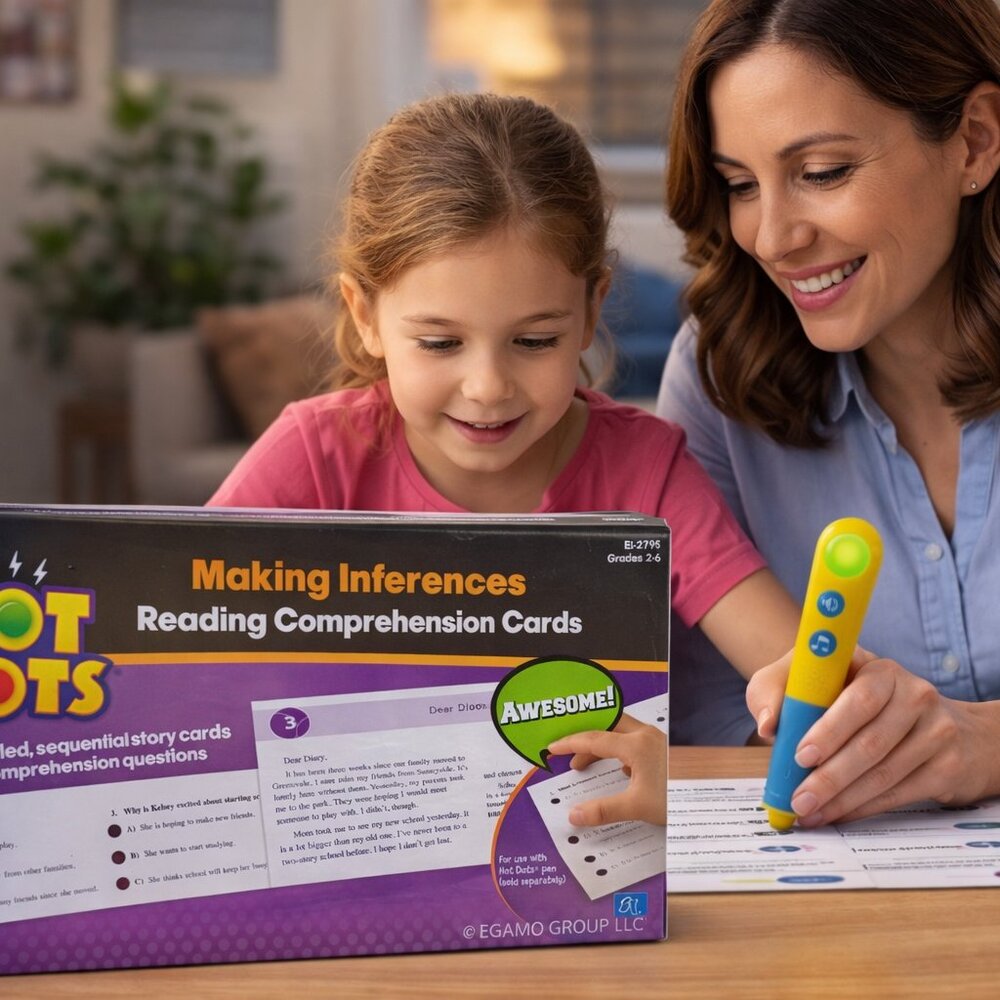 Hot Dots Making Inferences Reading Comprehension Cards Grades 2–6 NEW SEALED